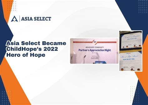 childhope asia|Asia Select Became ChildHope’s 2022 Hero of Hope.